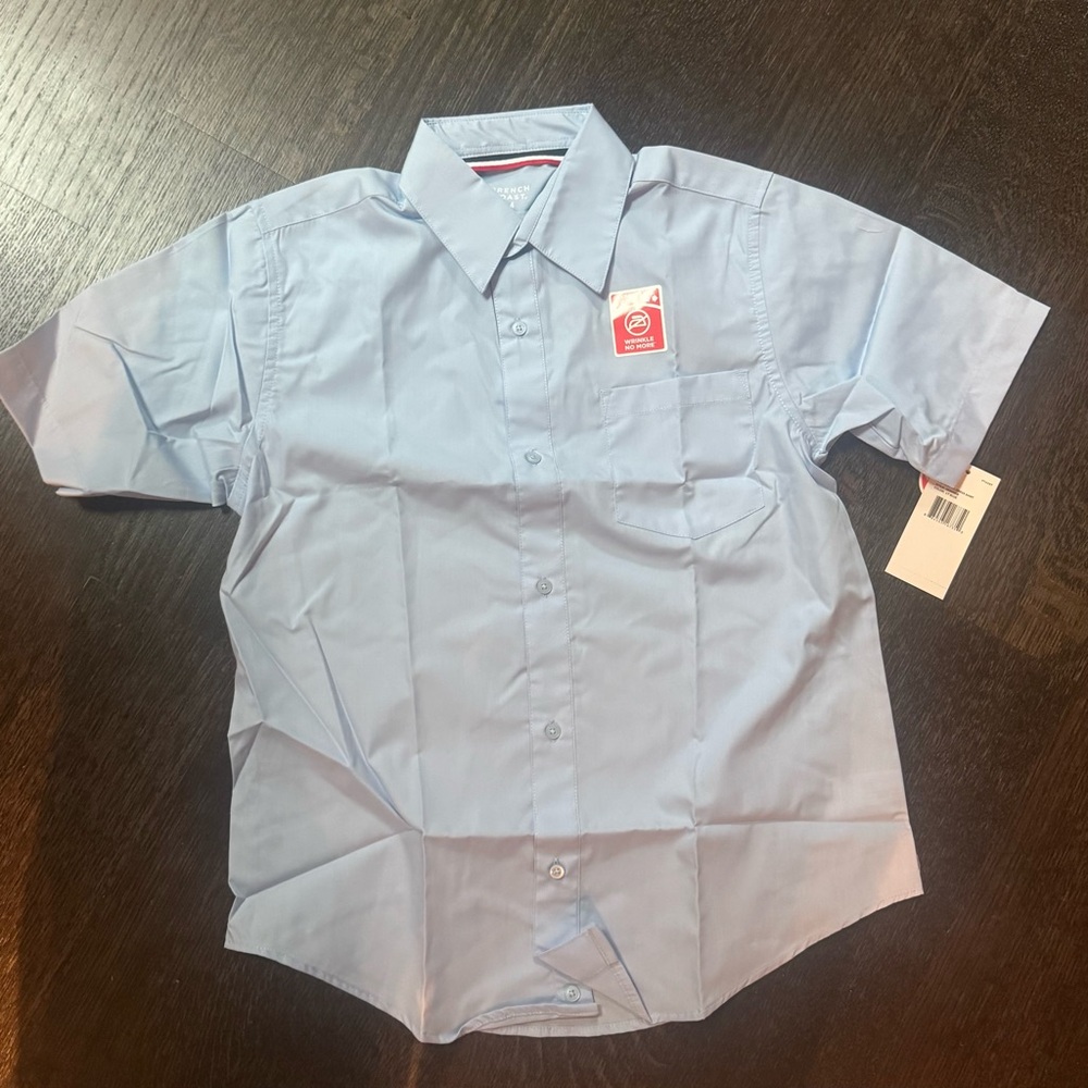 NWT French Toast Boy’s Light Blue Uniform Button Down Shirt